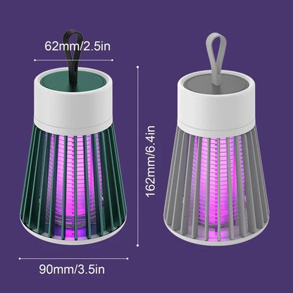 Lâmpada Mata-Mosquitos USB com Choque Elétrico, Armadilha e Repelente de Insetos, Uso Interno e Externo, Modelo 2023